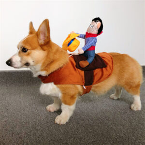 Забавный Костюм для корги с наездником