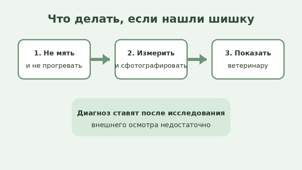 Осмотр мягкой шишки под кожей у корги